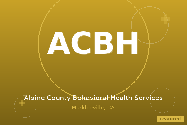 Alpine County Behavioral Health Services